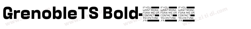 GrenobleTS Bold字体转换